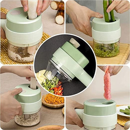 4 in 1 Electric vegetable Cutter Set.